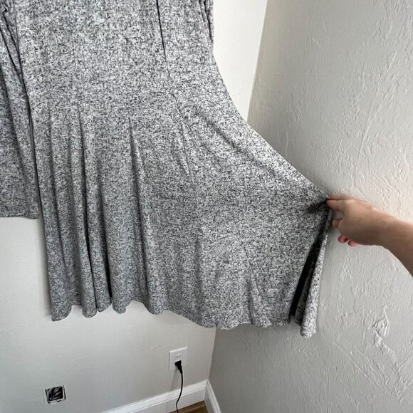 Dolan Left Coast Piper Flare Dress Heather Gray Long Sleeve Size XL‎ - Picture 5 of 12